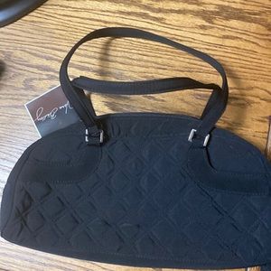 Black petite bowler Vera Bradley